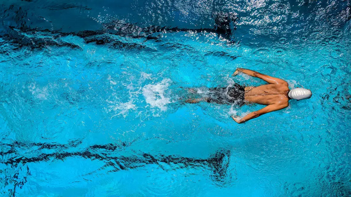 Competencia acuática en los primeros Juegos Olímpicos