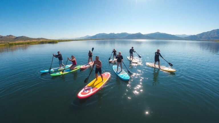 Equipamiento esencial para paddle surf en lagos